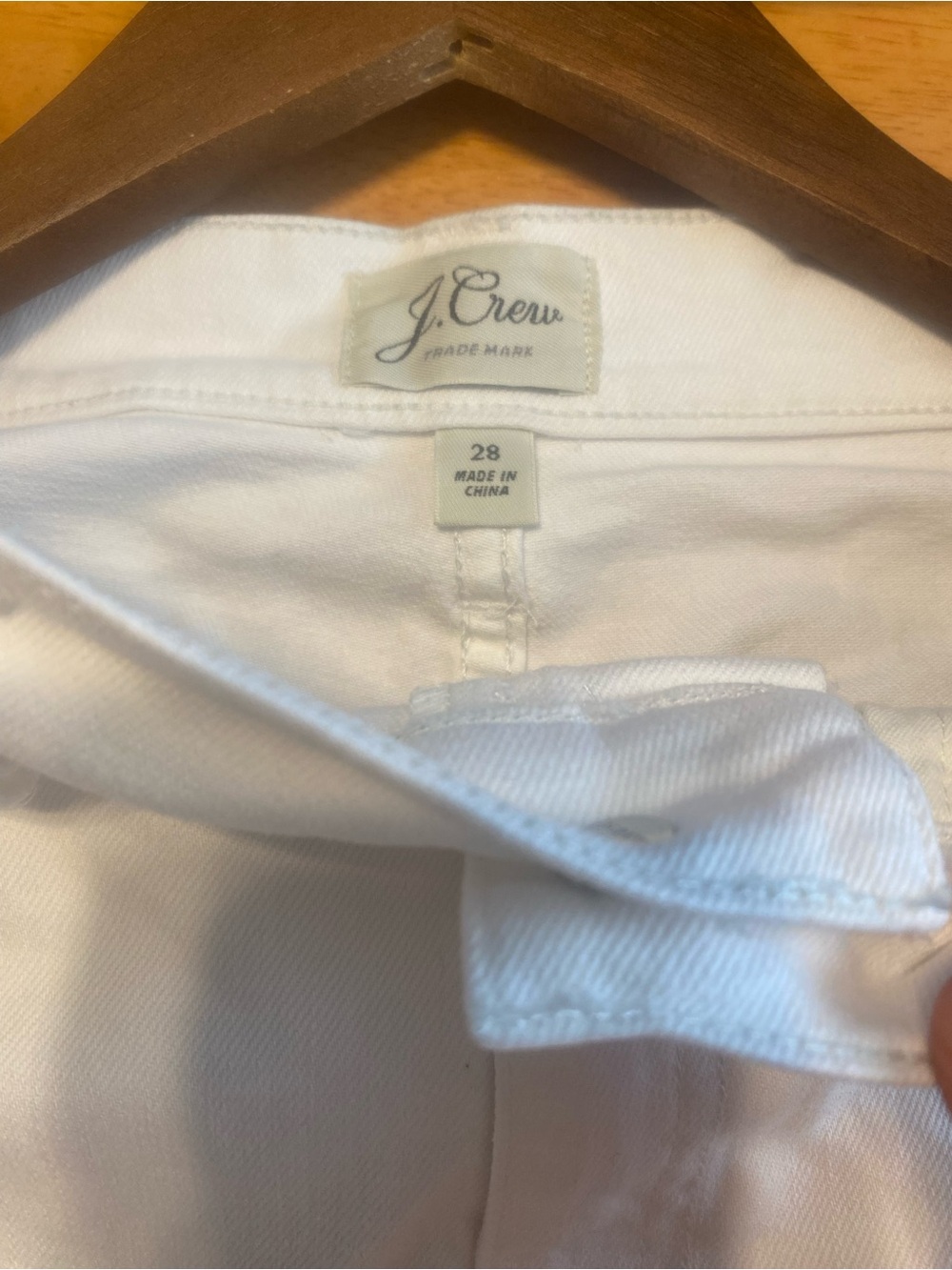J. Crew White Denim Mini Skirt with Raw Hem - Picture 5 of 12